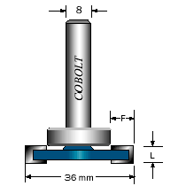 SKIVNOTFRÄS COBOLT  4,5 / 10MM