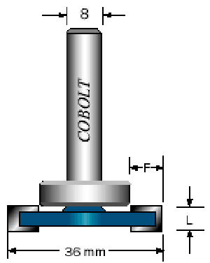 SKIVNOTFRÄS 8,0 / 6MM