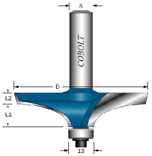 ELLIPSPROFILFRÄS D: 53MM